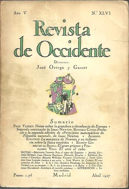 REVISTA DE OCCIDENTE. AÑO V. NUM. XLVI.