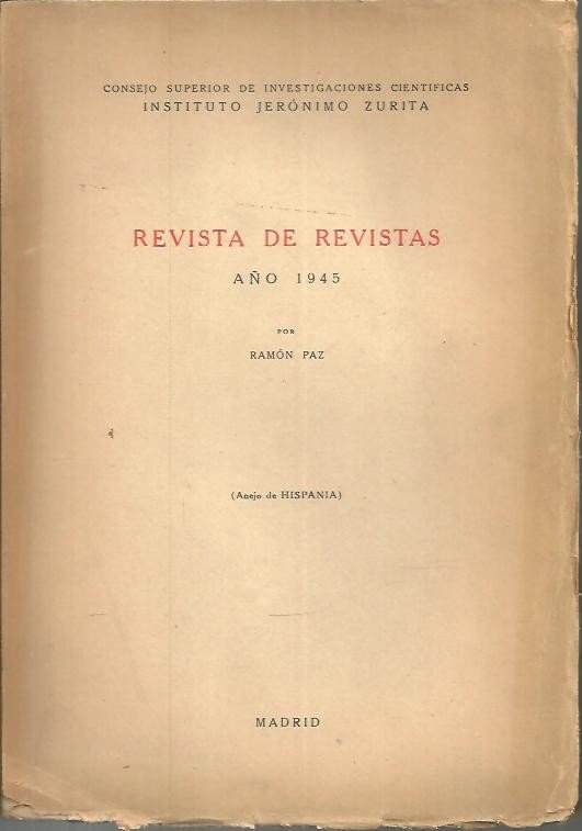REVISTA DE REVISTAS. AÑO 1945.