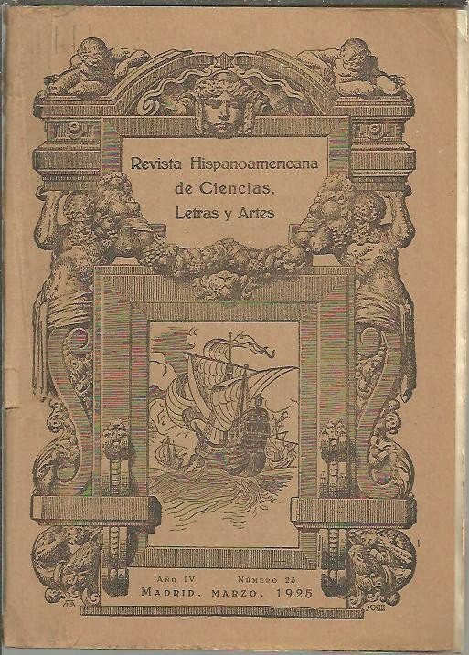 REVISTA HISPANOAMERICANA DE CIENCIAS, LETRAS Y ARTES. N. 23.