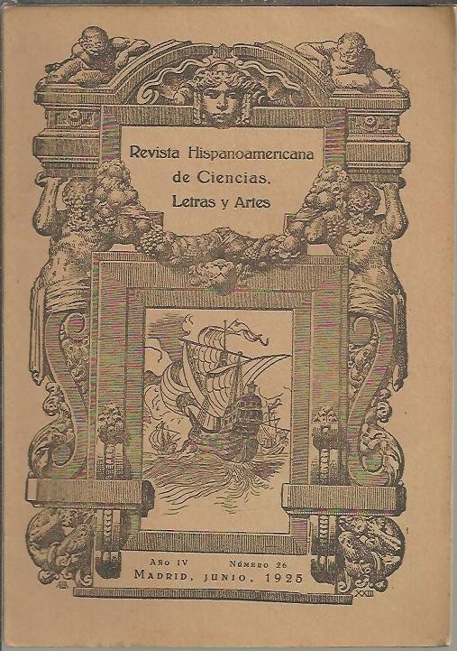 REVISTA HISPANOAMERICANA DE CIENCIAS, LETRAS Y ARTES. N. 26.