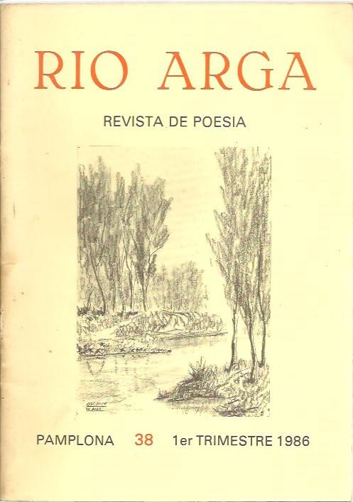 RIO ARGA. REVISTA DE POESIA. N. 38. PRIMER TRIMESTRE 1986.