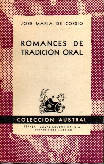 ROMANCES DE TRADICION ORAL.