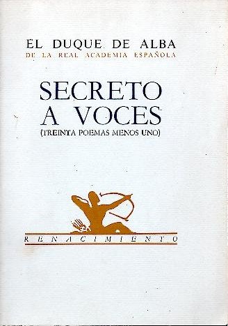 SECRETO A VOCES. (TREINTA POEMAS MENOS UNO).