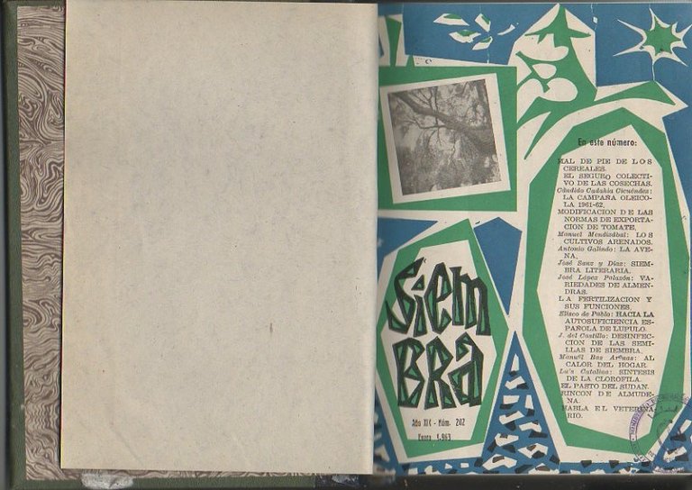 SIEMBRA. AÑO XIX. ENERO-DICIEMBRE. NUM. 202-213.