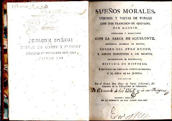 SUEÑOS MORALES, VISIONES Y VISITAS DE TORRES CON DON FRANCISCO …