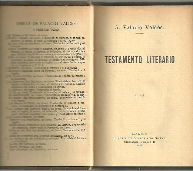 TESTAMENTO LITERARIO.