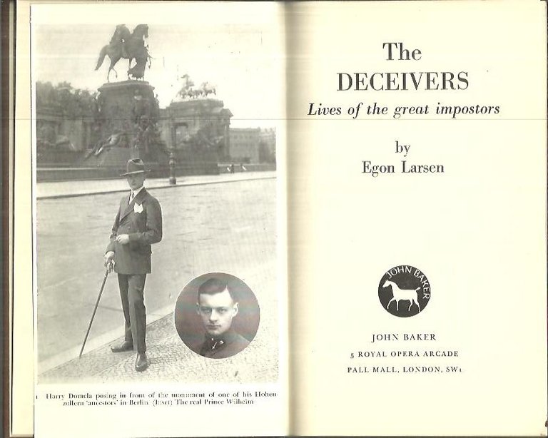 THE DECEIVERS. LIVES OF THE GREAT IMPOSTORS.