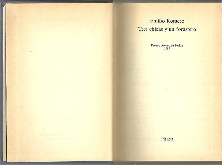 TRES CHICAS Y UN FORASTERO.