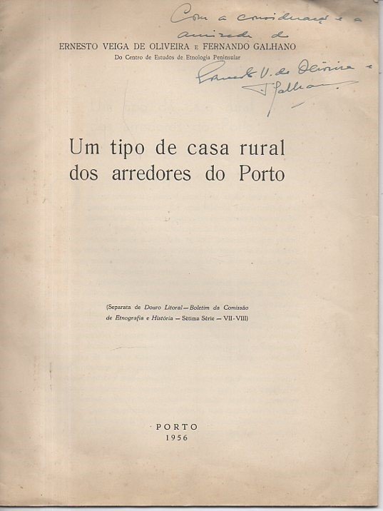 UM TIPO DE CASA RURAL DOS ARREDORES DO PORTO.
