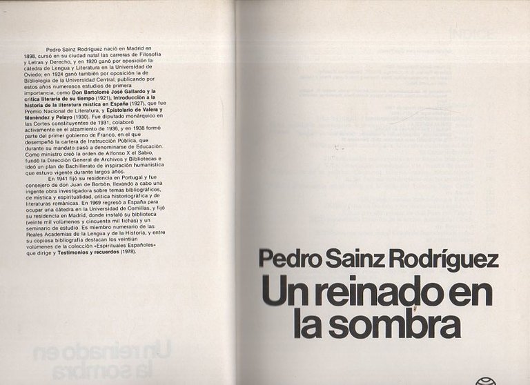 UN REINADO EN LA SOMBRA.