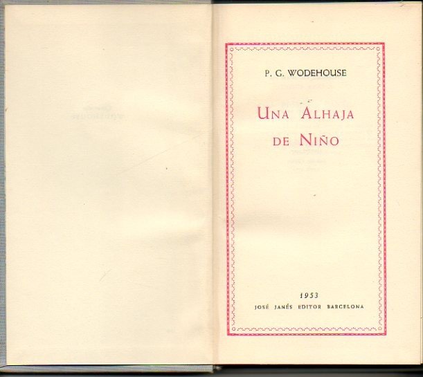 UNA ALHAJA DE NIÑO.