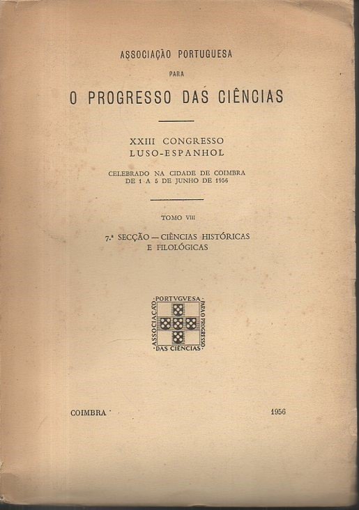 XXIII CONGRESSO LUSO-ESPANHOL CELEBRADO NA CIDADE DE COIMBRA DE 1 …