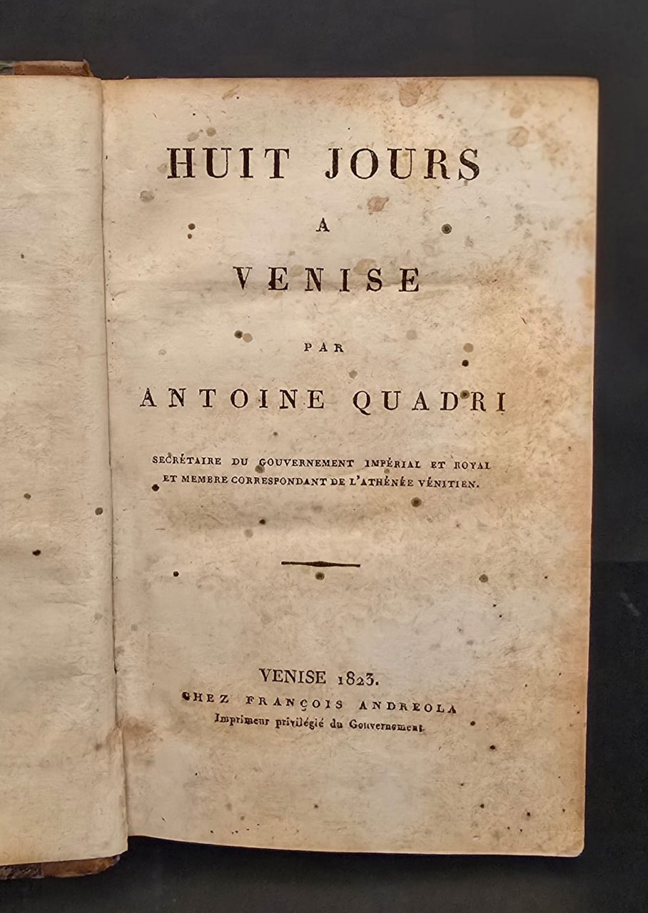 Huit Jours à Venise. | Immagine principale