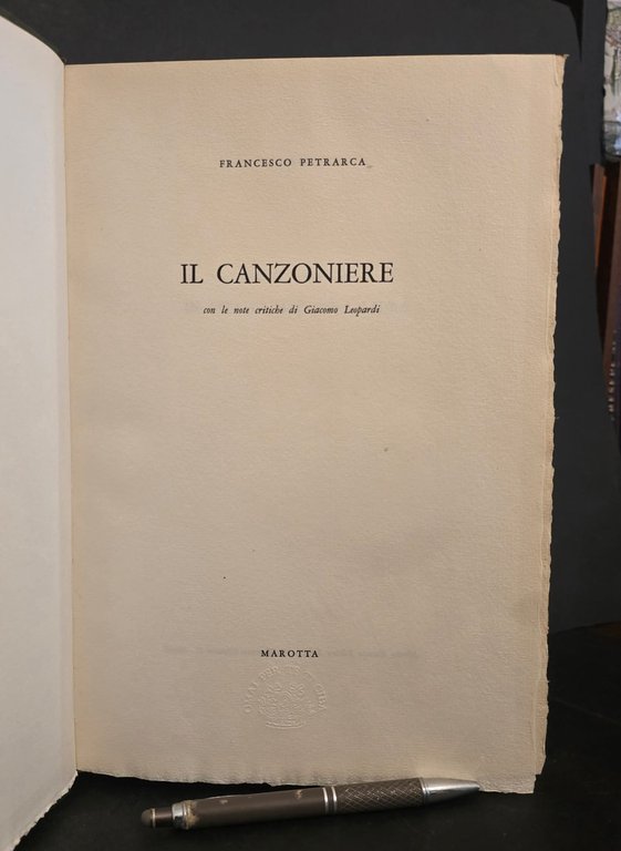 Il Canzoniere. | Immagine Gallery 2