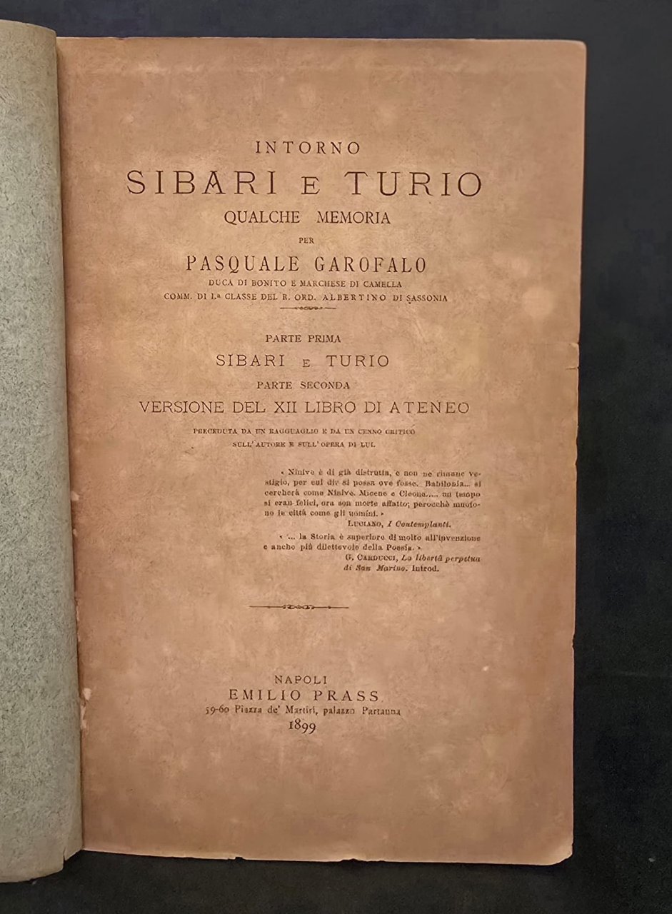 Intorno Sibari e Turio. | Immagine principale