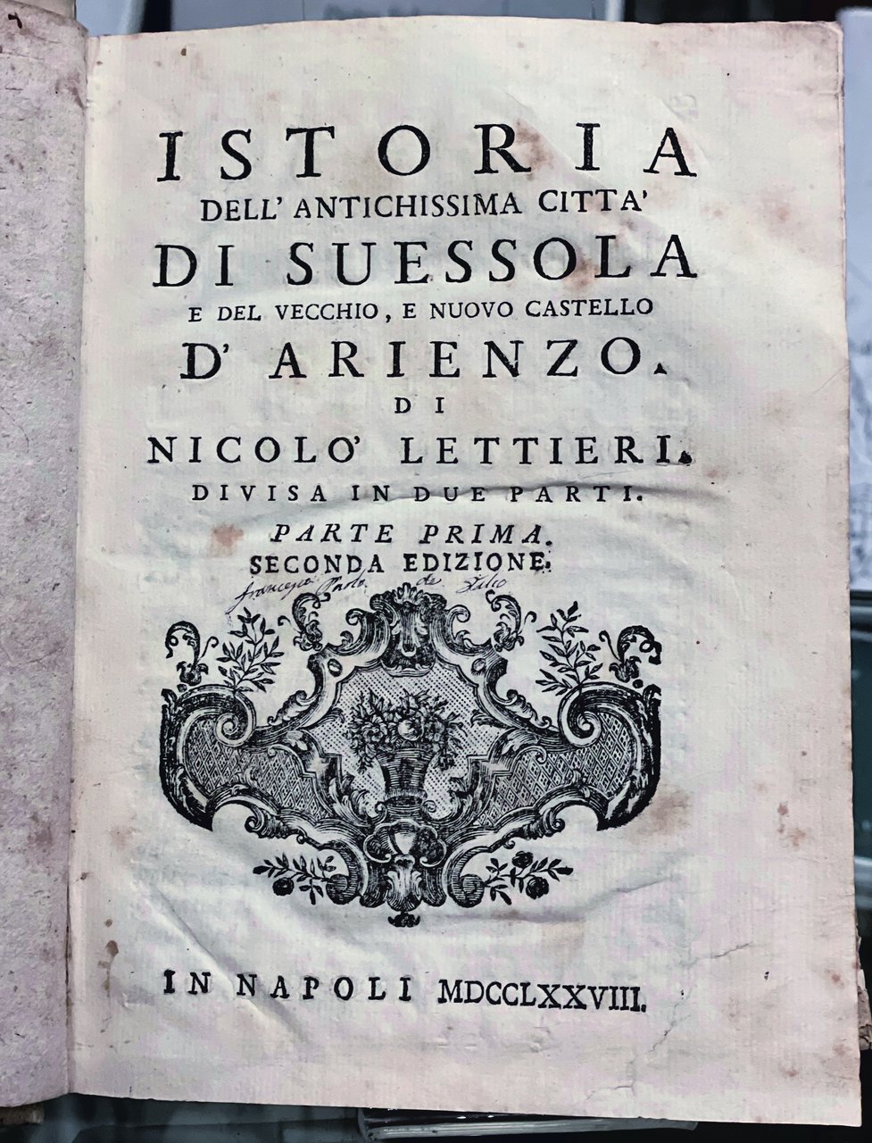 Istoria dell’Antichissima Città di Suessola | Immagine principale