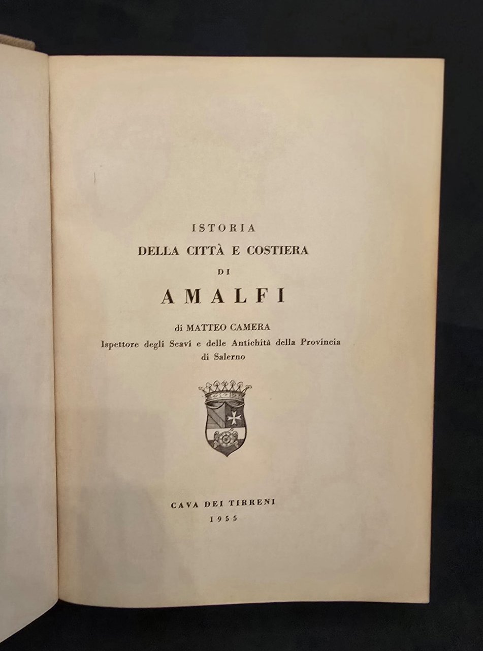 Istoria della Città e Costiera di Amalfi di M.C. Ispettore … | Immagine principale