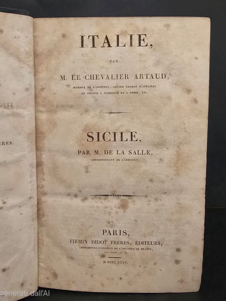 Italie et Sicile. | Immagine principale
