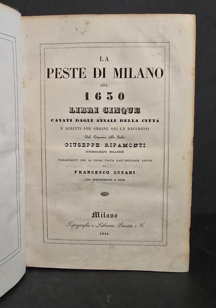 La peste di Milano del 1630. | Immagine principale