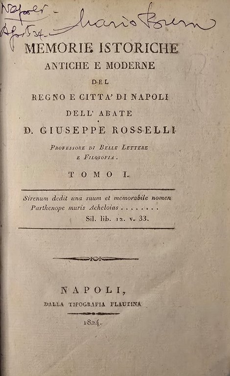 Memorie Istoriche antiche e moderne del Regno e Città di … | Immagine Gallery 2