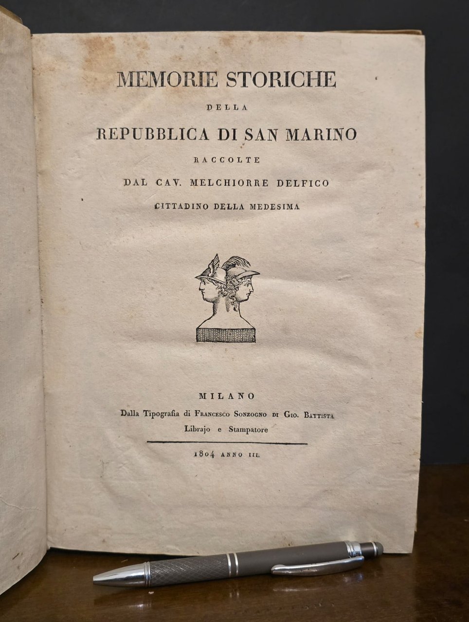 Memorie storiche della Repubblica di San Marino. | Immagine principale