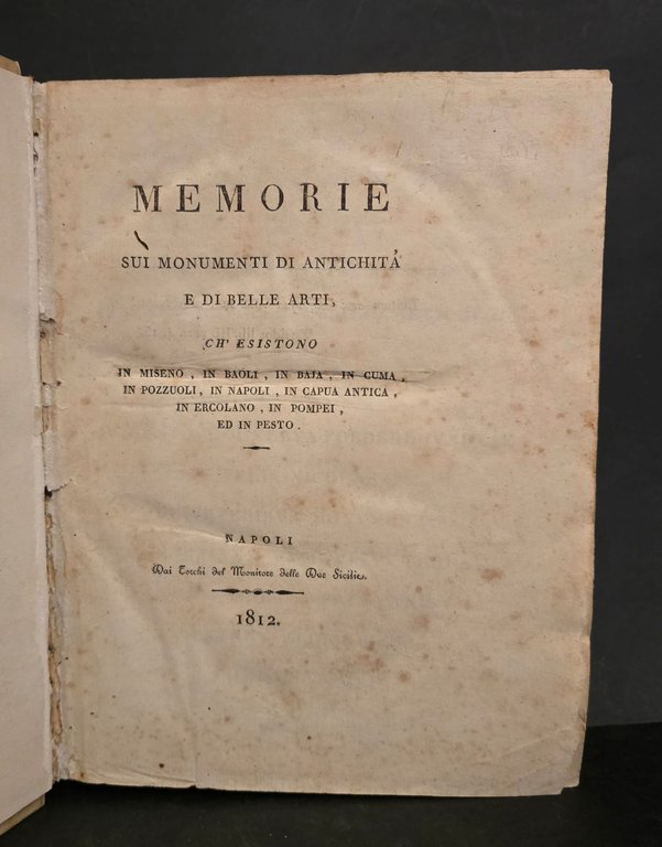 Memorie sui monumenti di Antichità e di belle arti ch’esistono … | Immagine Gallery 3
