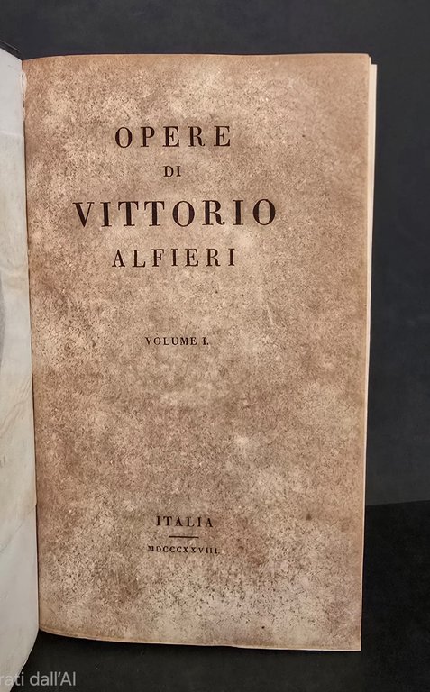 Opere di Vittorio Alfieri. | Immagine Gallery 2