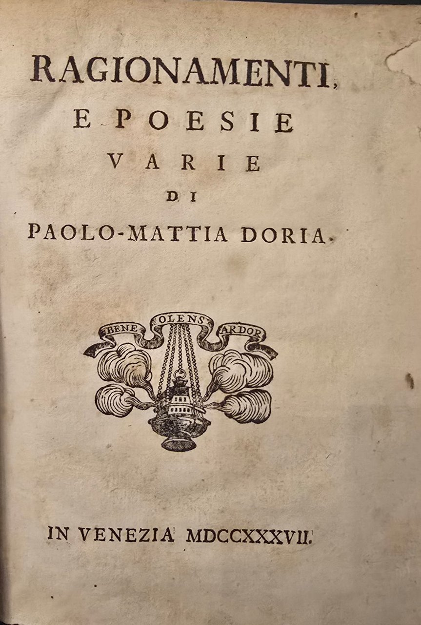 Ragionamenti e poesie varie. | Immagine principale