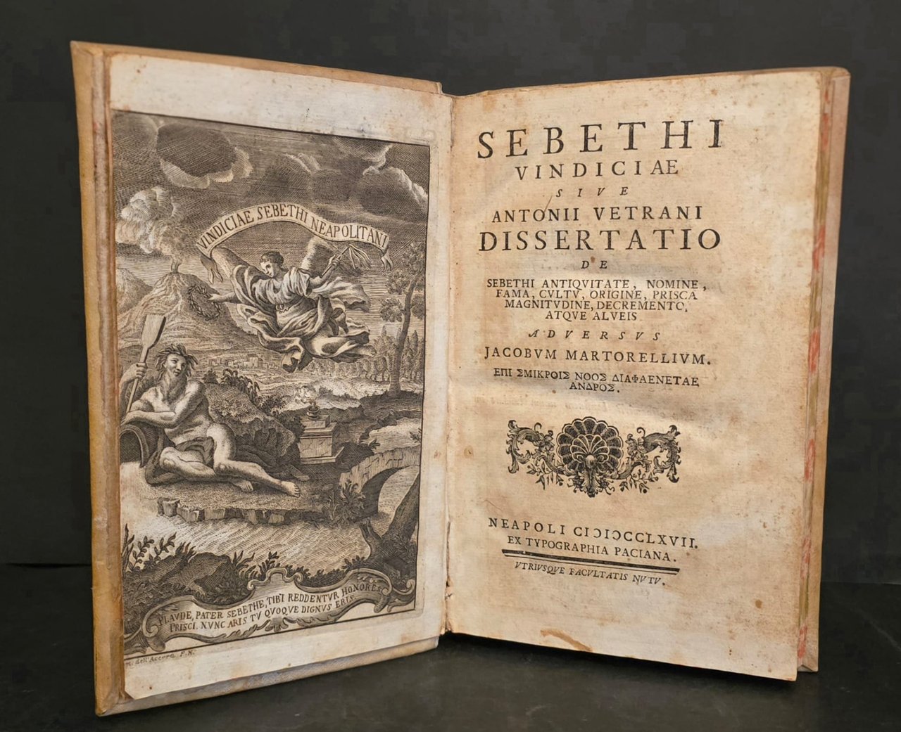 Sebethi Vindiciae sive Dissertatio de Sebethi antiquitate, nomine, fama, cultu, … | Immagine principale