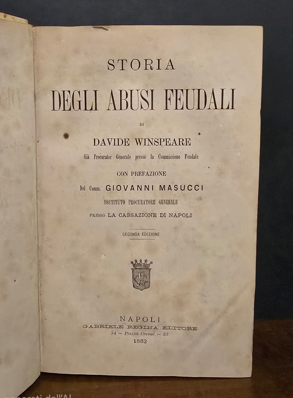 Storia degli abusi feudali. | Immagine principale