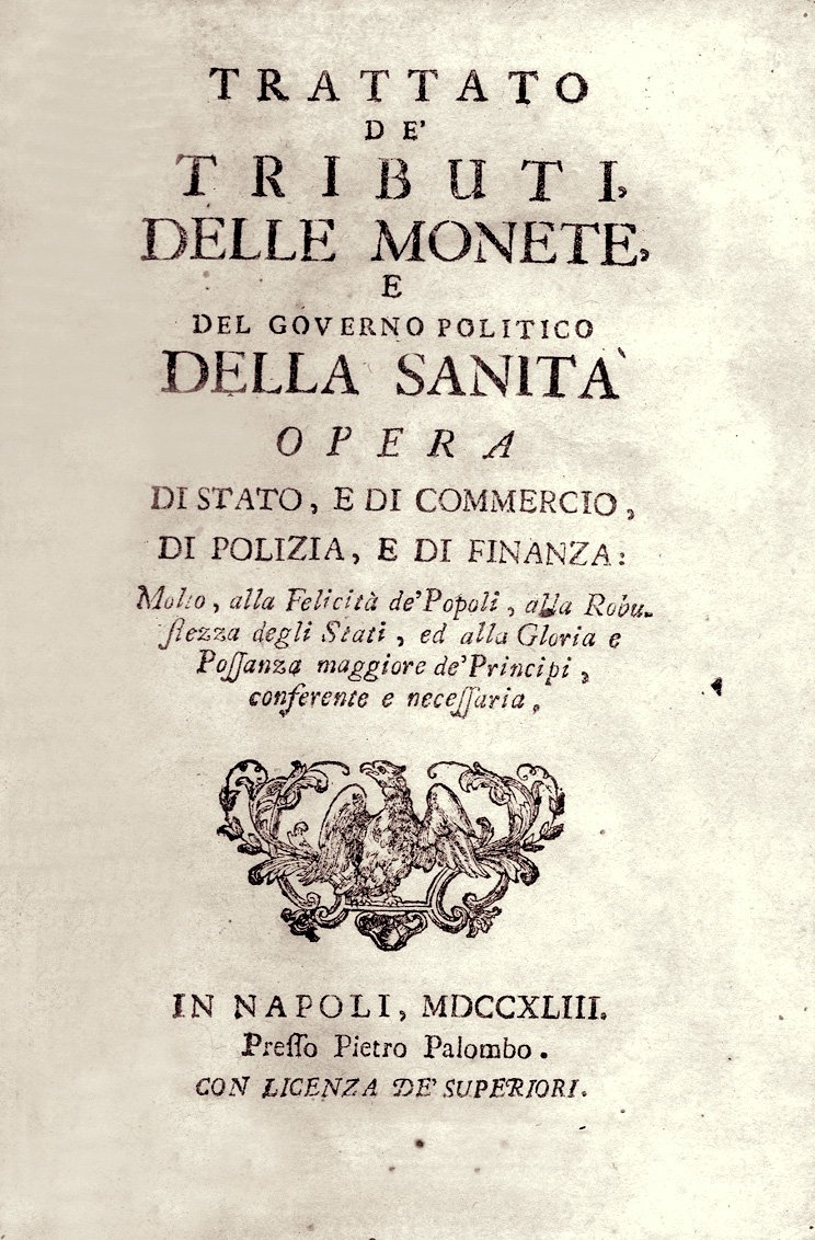 Trattato dè Tributi, delle Monete e del Governo Politico della …