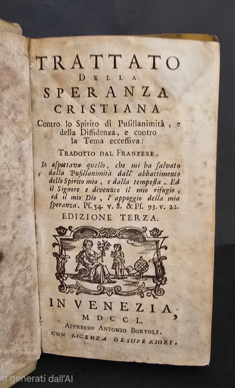Trattato della speranza cristiana contro lo Spirito di Pusillanimità, e … | Immagine principale