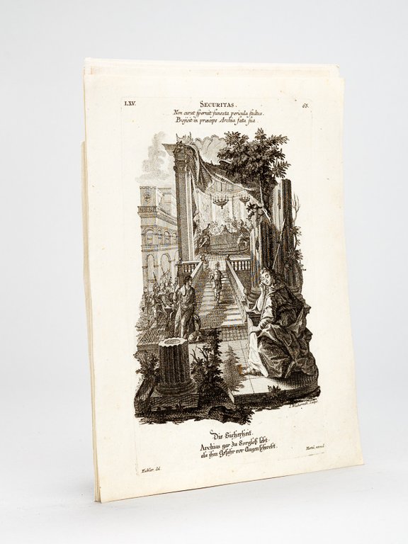 [ 11 Plates from the rare Hertel Historiae et Allegoriae …