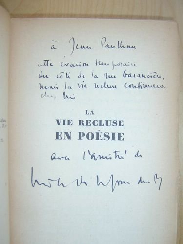 La Vie recluse en Poësie, suivi de Présence et poësie …