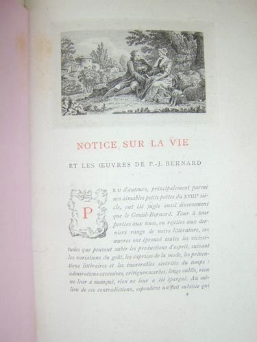 Poésies de Gentil-Bernard [ Exemplaire sur Chine ]