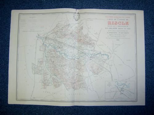 Carte du Canton de Riscle (Atlas Général du Gers)