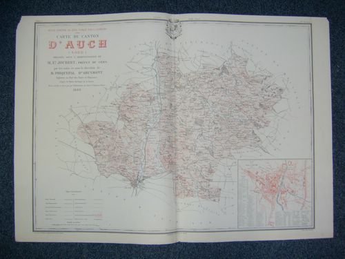 Carte du Canton d'Auch Nord (Atlas Général du Gers)