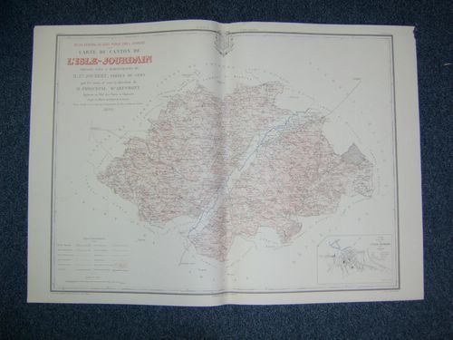 Carte du Canton de l'Isle-Jourdain (Atlas Général du Gers)