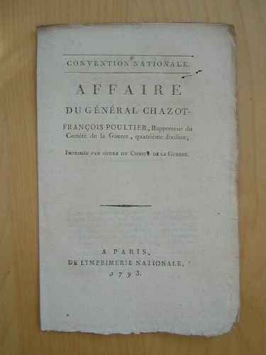 Affaire du Général Chazot [ édition originale ]