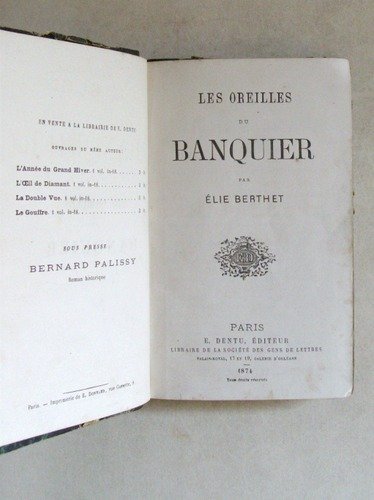 Les oreilles du Banquier