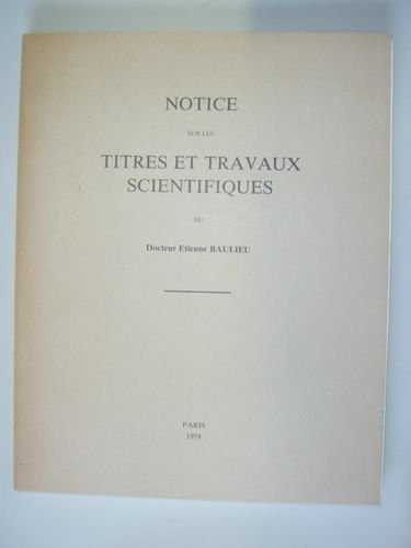 Notice sur les Titres et Travaux Scientifiques du Docteur Etienne …