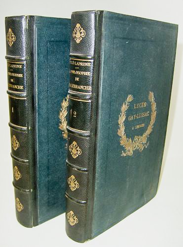 La Philosophie de Malebranche [ 2 Tomes - Complet - …