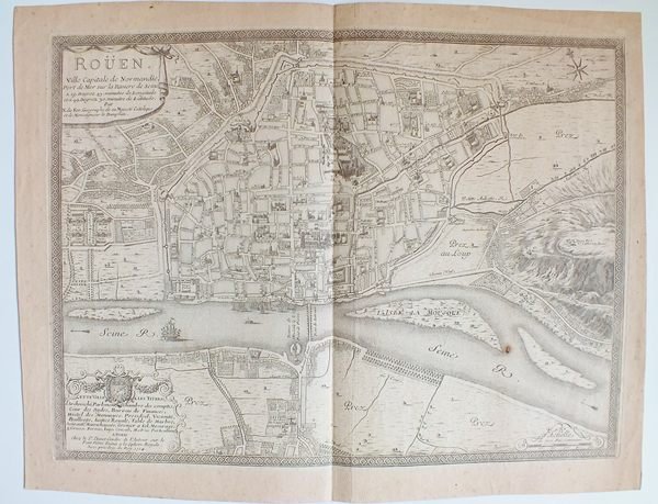 Roüen Ville Capitale de Normandie [ Carte - Plan ]. …