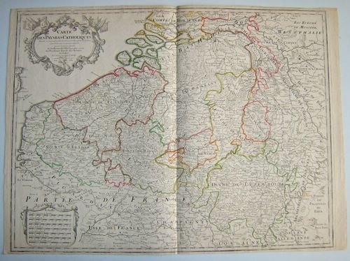 Carte des Pays Bas Catholiques dressée sur un grand nombre …