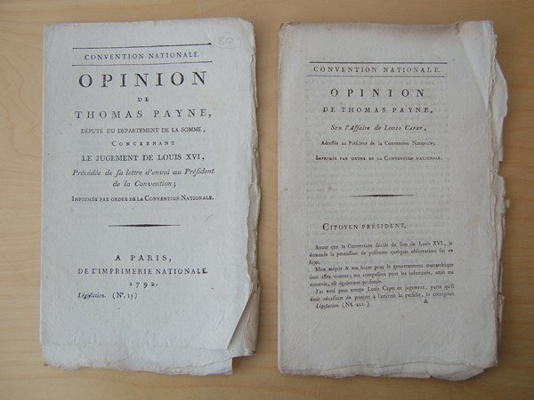 Opinion de Thomas Payne, Député du Département de la Somme, …
