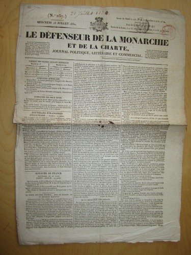 Le Défenseur de la Monarchie et de la Charte, Journal …