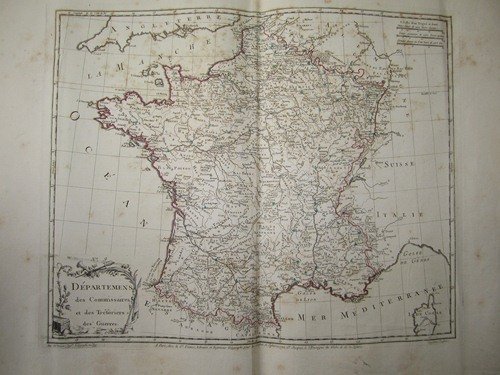Départemens des Commissaires et des Trésoriers des Guerres [ Carte …