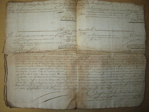 " Nous soussignés arbitres nommés et accordés par les Sieurs …