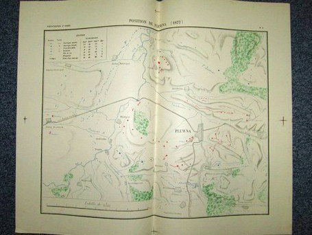 Carte : Position de Plewna 1877 (Echelle 1/50000) [ Plevna …