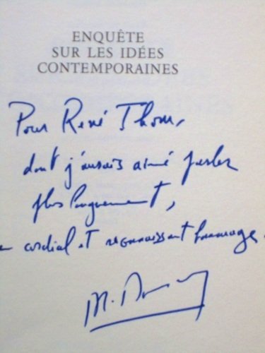 Enquête sur les Idées contemporaines. [ exemplaire dédicacé par l'auteur … | Immagine principale
